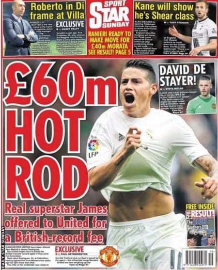 James Rodriguez Daily Star