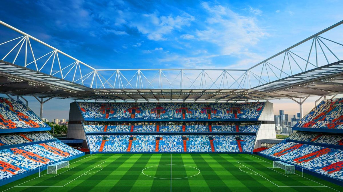 Nous transformons le Stadium en chef-d'œuvre monumental : un projet titanesque de 42 000 places pour un impact spectaculaire et irrésistible