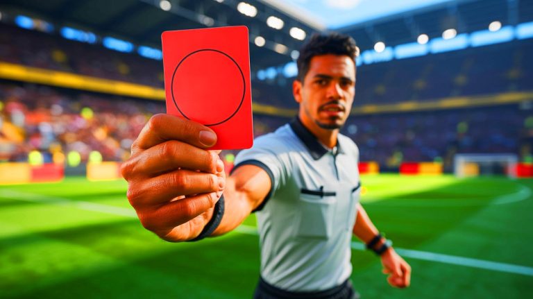 « Il a reçu un carton rouge… rond » : une première historique secoue le football anglais et relance le débat arbitral