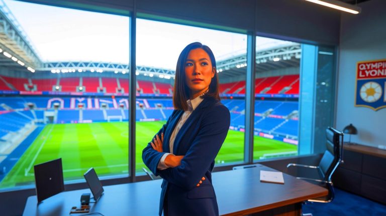 Coup de tonnerre dans le monde du football : Michele Kang fait une entrée fracassante et historique à la présidence de Lyon en Ligue 1