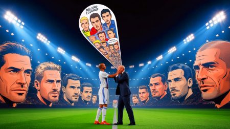 Illustration de Zinédine Zidane lors de la finale de la Coupe du Monde 2006. Image réalisée par IA.
