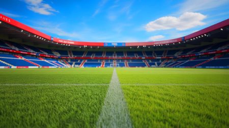 Scandale sur le terrain : comment le PSG a conquis le championnat des pelouses et bouleversé la Ligue 1 avec cette victoire inattendue Illustration de la pelouse du Parc des Princes, couronnée meilleure pelouse de Ligue 1. Image réalisée par IA.