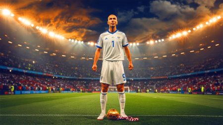 Illustration de Zinedine Zidane lors de ses moments décisifs en carrière. Image réalisée par IA.