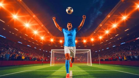 Illustration de l'exploit des triplés les plus rapides de l'histoire du football, générée par intelligence artificielle.