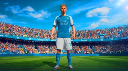 Illustration de Kevin De Bruyne rejoignant Naples, générée par intelligence artificielle.