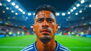 Illustration de l'endurance exceptionnelle des joueurs de football durant la saison, générée par intelligence artificielle.