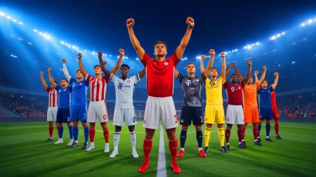 Illustration de séries d'invincibilité dans le football, générée par intelligence artificielle.