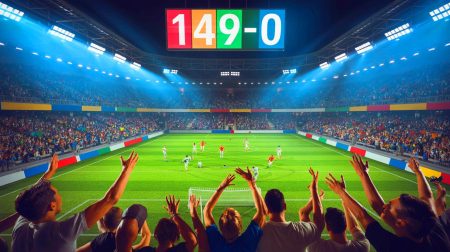 Illustration de l'incroyable score de 149-0 lors du match entre le SO l’Emyrne et l’AS Adema. Image réalisée par IA.