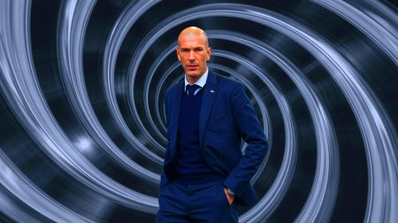 Illustration de Zinédine Zidane lors de la finale de la Coupe du Monde 2006. Image réalisée par IA.