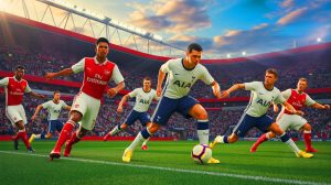 Illustration de la compétition entre Arsenal et Tottenham pour le transfert de Brahim Diaz.