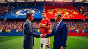 Illustration de l'intérêt de Chelsea pour l'acquisition d'Alejandro Garnacho de Manchester United.