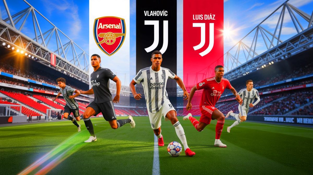 Cristiano Ronaldo choque le monde : « Je suis le meilleur du siècle » et divise les fans du football mondial Illustration de la frénésie du mercato estival avec Rodrygo, Vlahovic et Luis Diaz en mouvement.