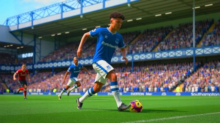 Illustration de l'intérêt d'Everton pour recruter le jeune talent Tyler Dibling de Southampton.