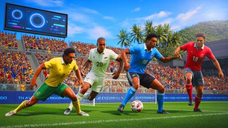 Illustration de la transformation du football océanien par l'Australie, la Nouvelle-Zélande et Fidji grâce à l'innovation technologique.