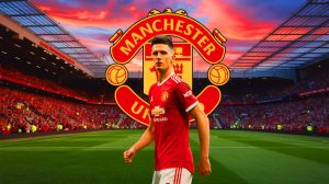 Illustration de la potentielle arrivée de Dusan Vlahovic à Manchester United.
