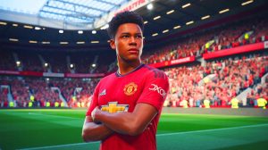 Illustration de l'intérêt de Manchester United pour le milieu de terrain Lucien Agoume.