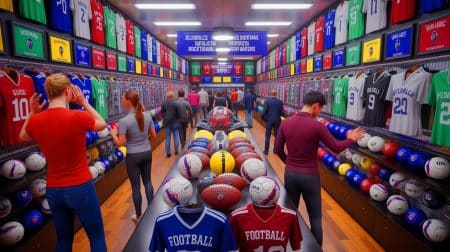 Illustration de l'engouement croissant pour les objets de collection liés au football féminin.