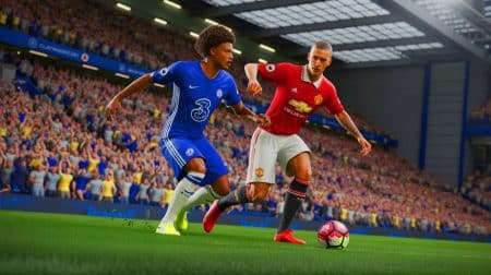 Illustration de la compétition entre Chelsea et Manchester United pour signer le milieu de terrain Elliot Anderson.