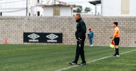 soccer coach training sideline