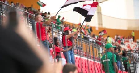 soccer fans stadium crowd