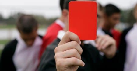 soccer referee yellow card