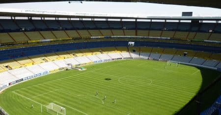 soccer stadium football pitch
